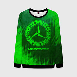 Мужской свитшот Mercedes - green gradient