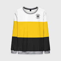 Свитшот мужской Мы русские с нами Бог НИКА 2 черная патриоты, цвет: 3D-меланж