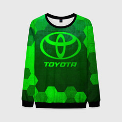 Мужской свитшот Toyota - green gradient