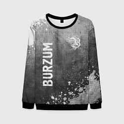 Свитшот мужской Burzum - grey gradient вертикально, цвет: 3D-черный