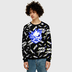 Свитшот мужской NFS samurai logo, цвет: 3D-черный — фото 2