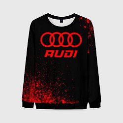 Мужской свитшот Audi - red gradient