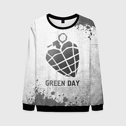 Свитшот мужской Green Day - white gradient, цвет: 3D-черный