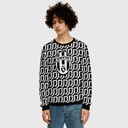 Свитшот мужской Juventus fc pattern, цвет: 3D-черный — фото 2