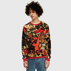 Свитшот мужской Король и шут рок средневековья, цвет: 3D-красный — фото 2
