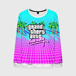 Свитшот мужской Vice city tropic collection, цвет: 3D-белый