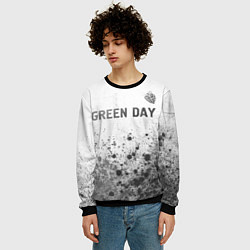 Свитшот мужской Green Day - white gradient посередине, цвет: 3D-черный — фото 2