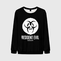 Свитшот мужской Resident Evil umbrella corp logo, цвет: 3D-черный