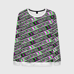 Свитшот мужской Juventus glitch pattern, цвет: 3D-белый