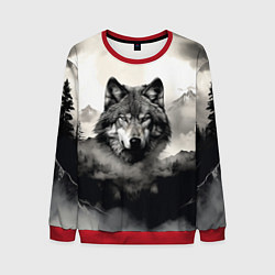 Мужской свитшот Голова серого волка