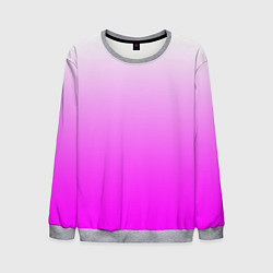 Свитшот мужской Gradient color pink, цвет: 3D-меланж