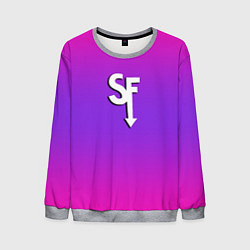 Свитшот мужской Sally Face neon gradient, цвет: 3D-меланж