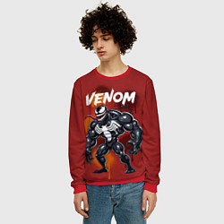 Свитшот мужской Веном в мультяшном стиле, цвет: 3D-красный — фото 2