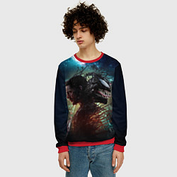 Свитшот мужской Веном и Эдди, цвет: 3D-красный — фото 2