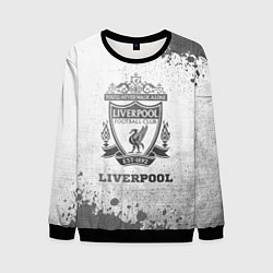 Свитшот мужской Liverpool - white gradient, цвет: 3D-черный