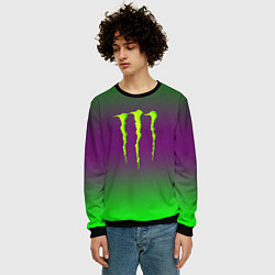 Свитшот мужской Monster energy gradient, цвет: 3D-черный — фото 2