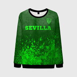 Свитшот мужской Sevilla - green gradient посередине, цвет: 3D-черный