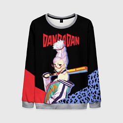 Свитшот мужской Дандадан: Бабушка медиум, цвет: 3D-меланж