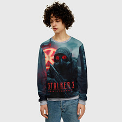 Свитшот мужской Stalker 2 зараженная зона, цвет: 3D-меланж — фото 2