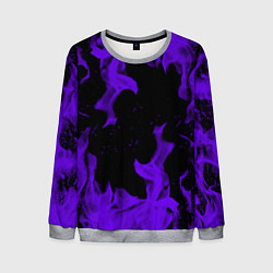 Мужской свитшот Неоновый фиолетовый огонь