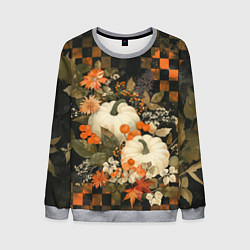 Свитшот мужской Бледные тыквы, цвет: 3D-меланж