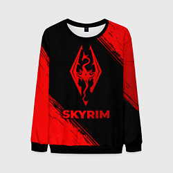 Мужской свитшот Skyrim - red gradient