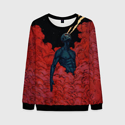 Мужской свитшот Космический гигант демон