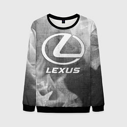 Свитшот мужской Lexus - grey gradient, цвет: 3D-черный