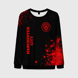 Мужской свитшот Manchester City - red gradient вертикально