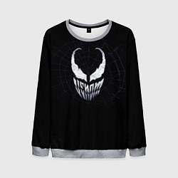 Мужской свитшот Venom face - logo