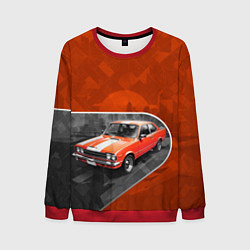 Мужской свитшот Оранжевый ретроавтомобиль