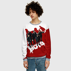 Свитшот мужской Пацаны в тени семерки The boys, цвет: 3D-меланж — фото 2