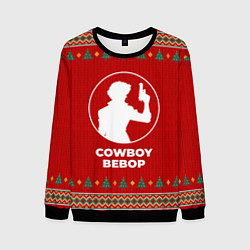 Свитшот мужской Cowboy Bebop new year, цвет: 3D-черный