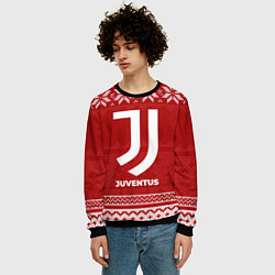 Свитшот мужской Новогодний Juventus, цвет: 3D-черный — фото 2