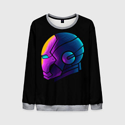 Свитшот мужской Неоновый железный человек, цвет: 3D-меланж