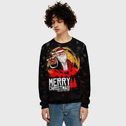 Свитшот мужской Новый год read dead redemption, цвет: 3D-черный — фото 2