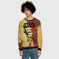 Свитшот мужской Звездные войны - клон, цвет: 3D-черный — фото 2
