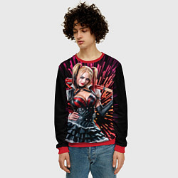 Свитшот мужской Harley Quinn, цвет: 3D-красный — фото 2