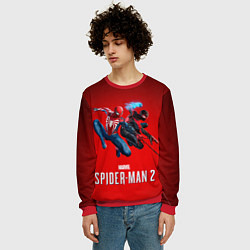 Свитшот мужской Два паука Marvel spider man 2, цвет: 3D-красный — фото 2