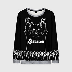 Мужской свитшот Sabaton: cat rock