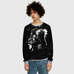 Свитшот мужской Дарт Вейдер в красках, цвет: 3D-меланж — фото 2
