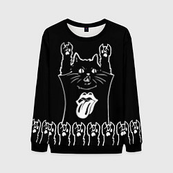 Мужской свитшот Rolling Stones: cat rock