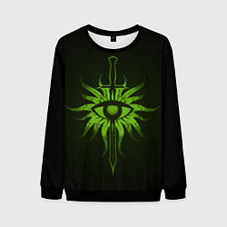 Свитшот мужской Dragon Age Inquisition logo, цвет: 3D-черный