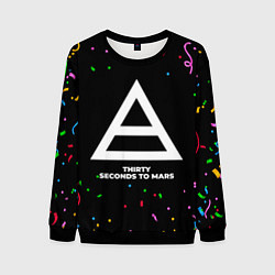 Мужской свитшот Thirty Seconds to Mars конфети