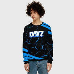 Свитшот мужской Dayz полосы трещины лого, цвет: 3D-черный — фото 2