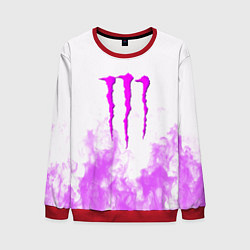 Свитшот мужской Monster energy neon flame, цвет: 3D-красный