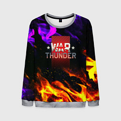 Мужской свитшот Warthunder neon flame