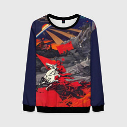 Свитшот мужской Советский Союз - Заря Человечества, цвет: 3D-черный