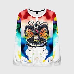 Мужской свитшот Веном присмотрелся к Морти - ядовитая слизь