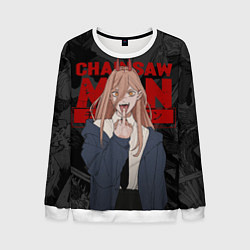 Мужской свитшот Chainsaw man - Power fuck